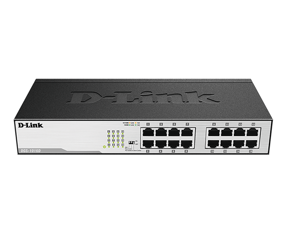 D-Link DGS-1016D 16 Port Gigabit Switch Metal Body D-Link DGS-1016D 16 Port Gigabit Switch Metal Body
